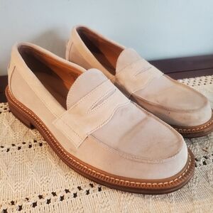 Men's Cream Loafers Express Size 9